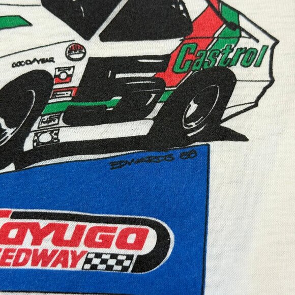 Rare Vintage 1988 Molson Export 200 Racing Single Stitch Ringer T-Shirt - Small - Picture 4 of 12